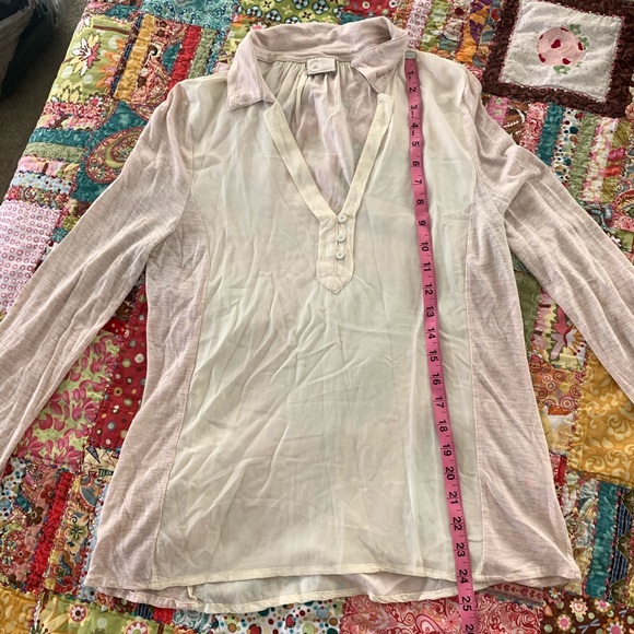 ANTHROPOLOGIE Postmark Jamison Henley Top Sz Small - Picture 13 of 15